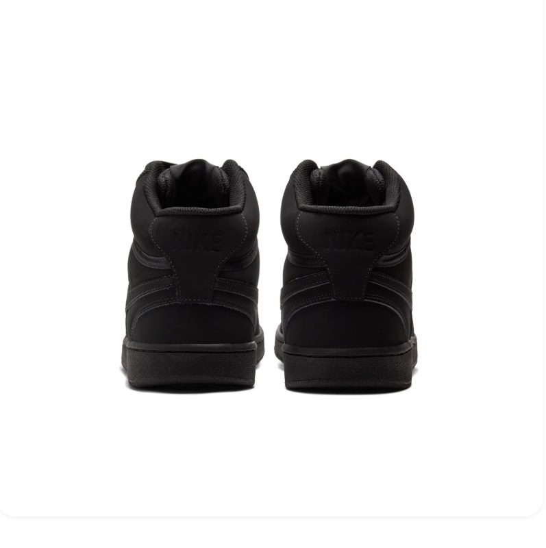 Nike All-Black High-Top Sneakers with Tonal Swoosh
