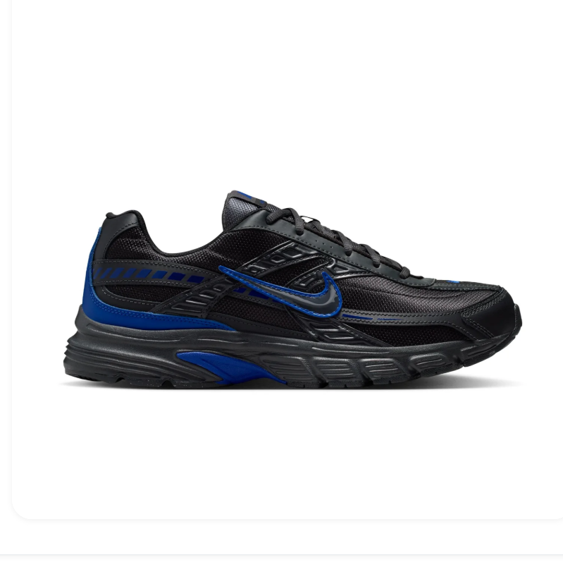 Nike Initiator Black Sneakers with Royal Blue Accents