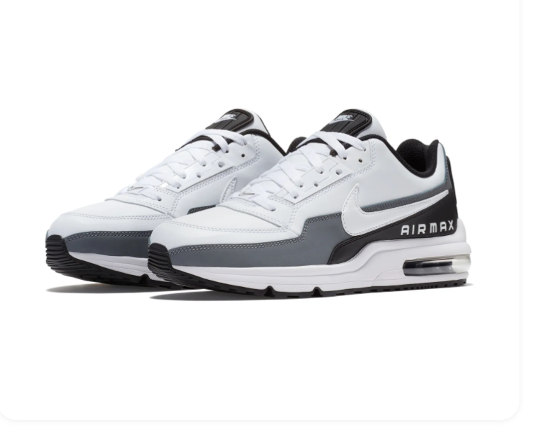 Nike Air Max White, Grey and Black Sneakers