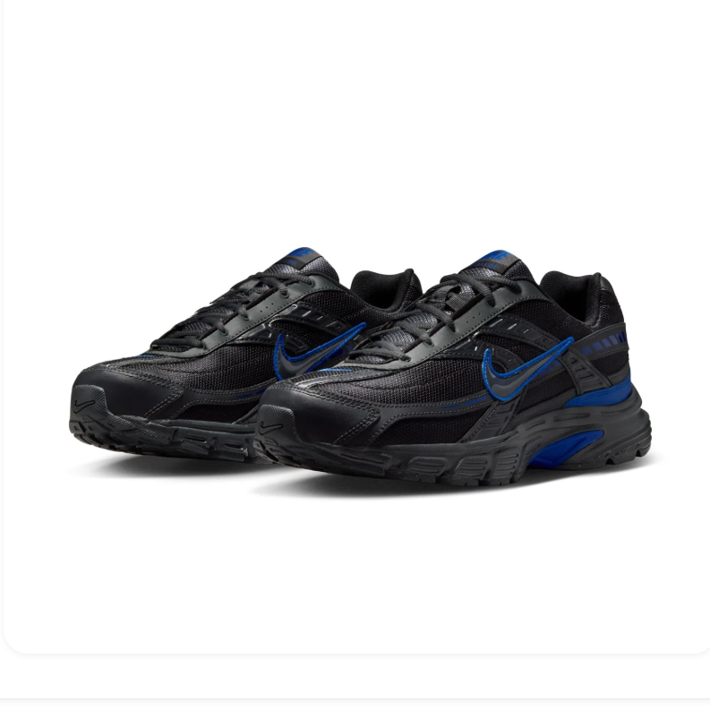 Nike Initiator Black Sneakers with Royal Blue Accents