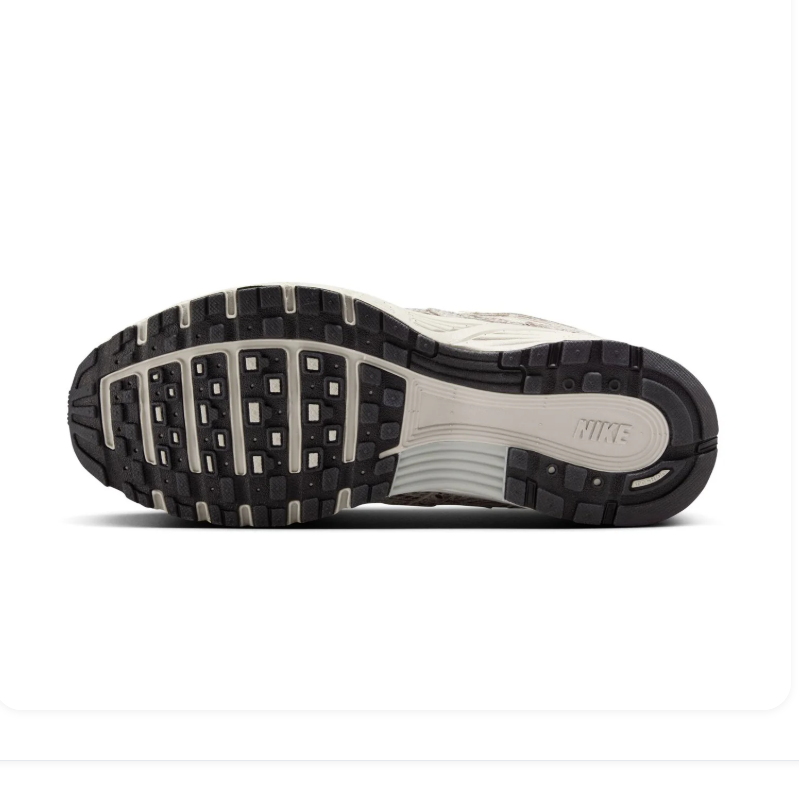 Nike P-6000 Cream Snakeskin Print Sneakers with Black Swoosh