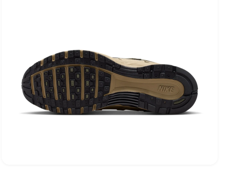 Nike Olive and Khaki Sneakers with Black Swoosh