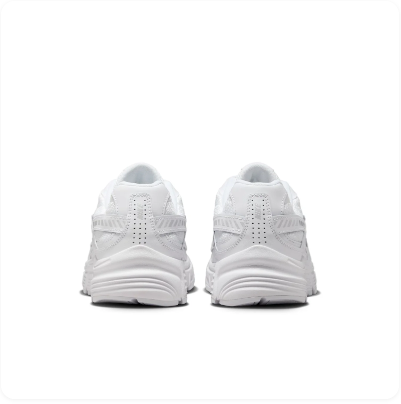 Nike White Mesh Sneakers with Silver Swoosh Accents