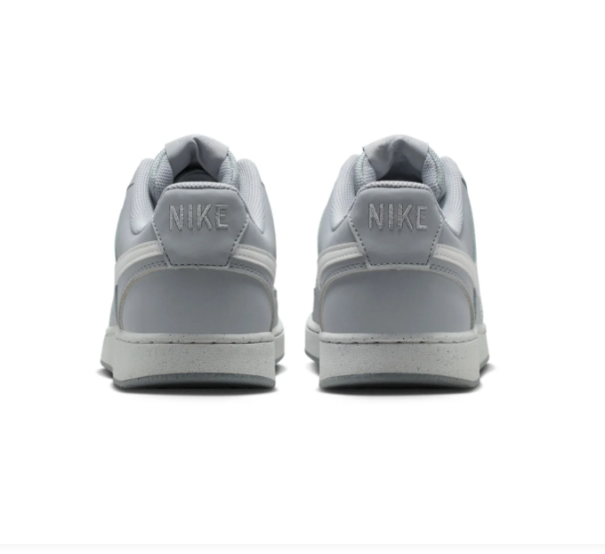 Nike Court Vision Low Light Grey Sneakers with White Swoosh