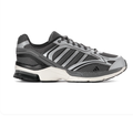 Adidas Grey Mesh Sneakers with Metallic Silver Accents