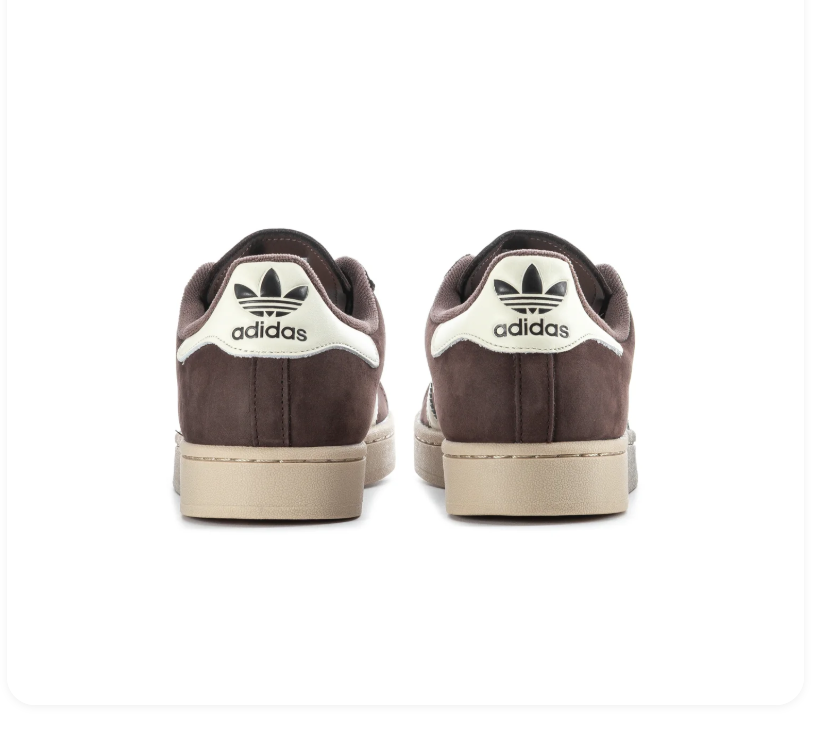 Adidas Superstar Brown Sneakers with Cream Stripes and Beige Shell Toe