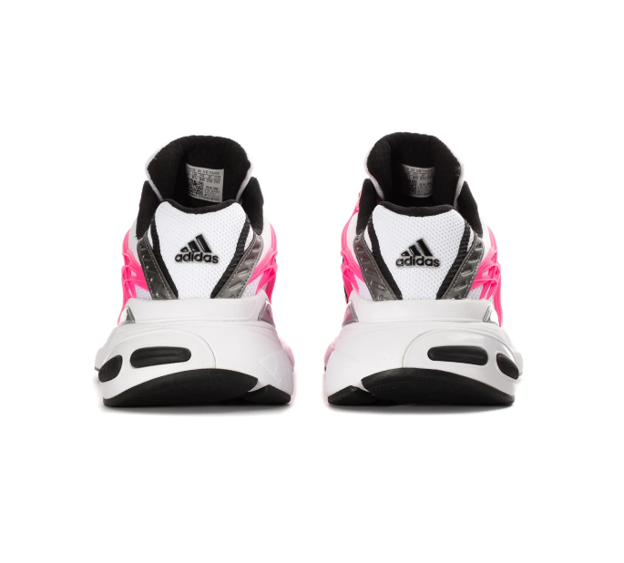 Adidas Adistar White and Hot Pink Sneakers with Black Stripes