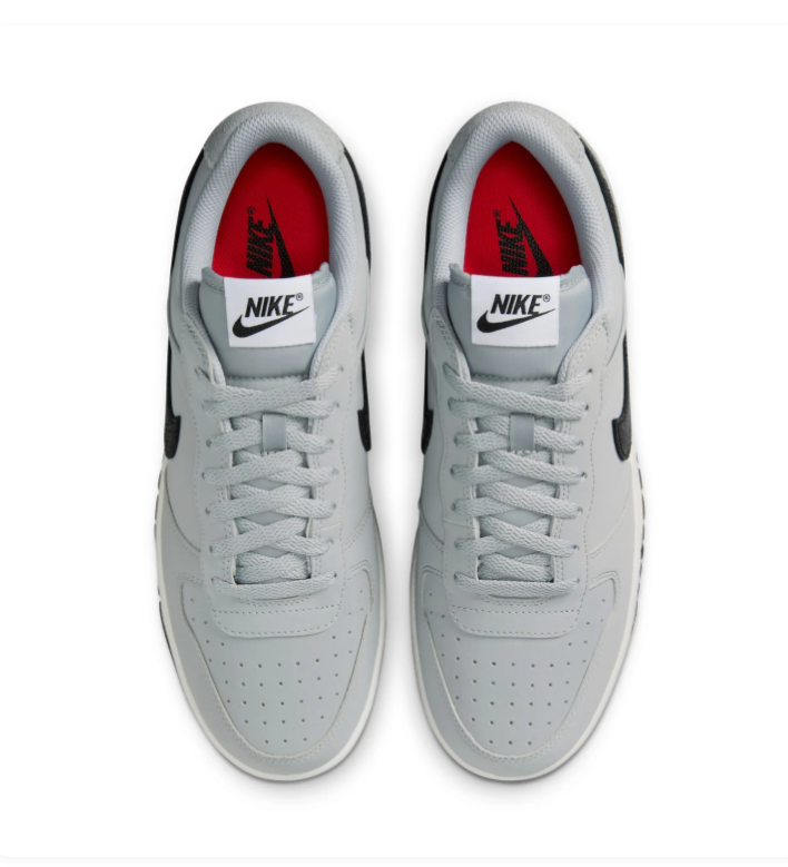 Nike Light Grey Low-Top Sneakers with Black Swoosh