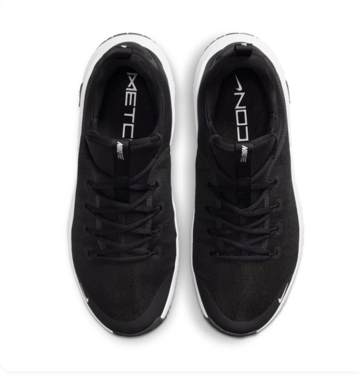 Nike Free Metcon Black and White Sneakers with Sculpted Sole
