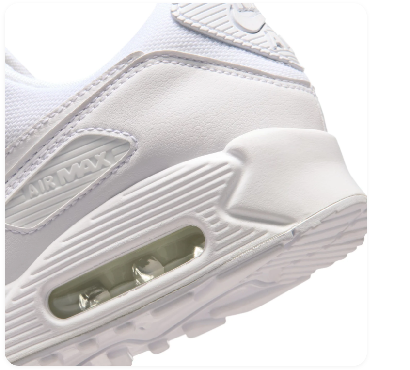 Nike Air Max 90 All-White Sneakers