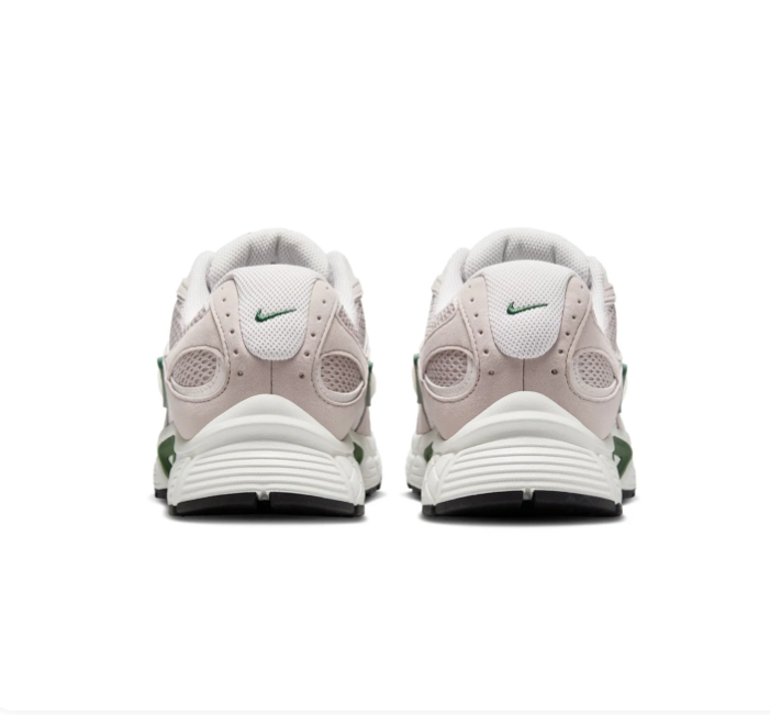 Nike Light Taupe Mesh Sneakers with Dark Green Accents