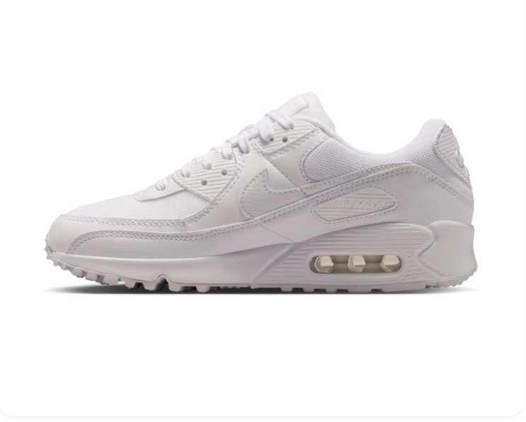 Nike Air Max 90 All-White Sneakers