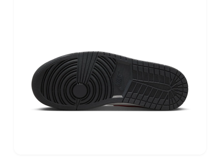 Air Jordan 1 Mid Black, White and Red Sneakers
