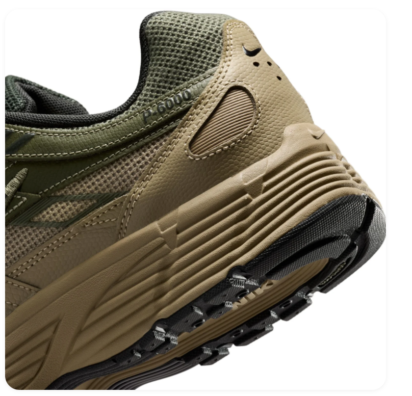 Nike Olive and Khaki Sneakers with Black Swoosh