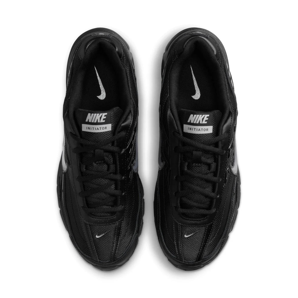 Nike Initiator Black Sneakers with Metallic Silver Accents