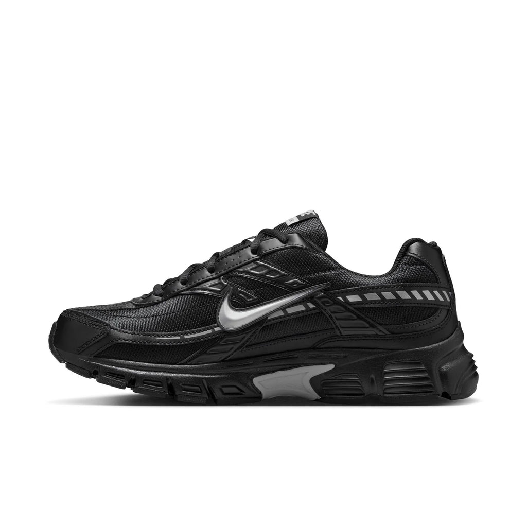 Nike Initiator Black Sneakers with Metallic Silver Accents