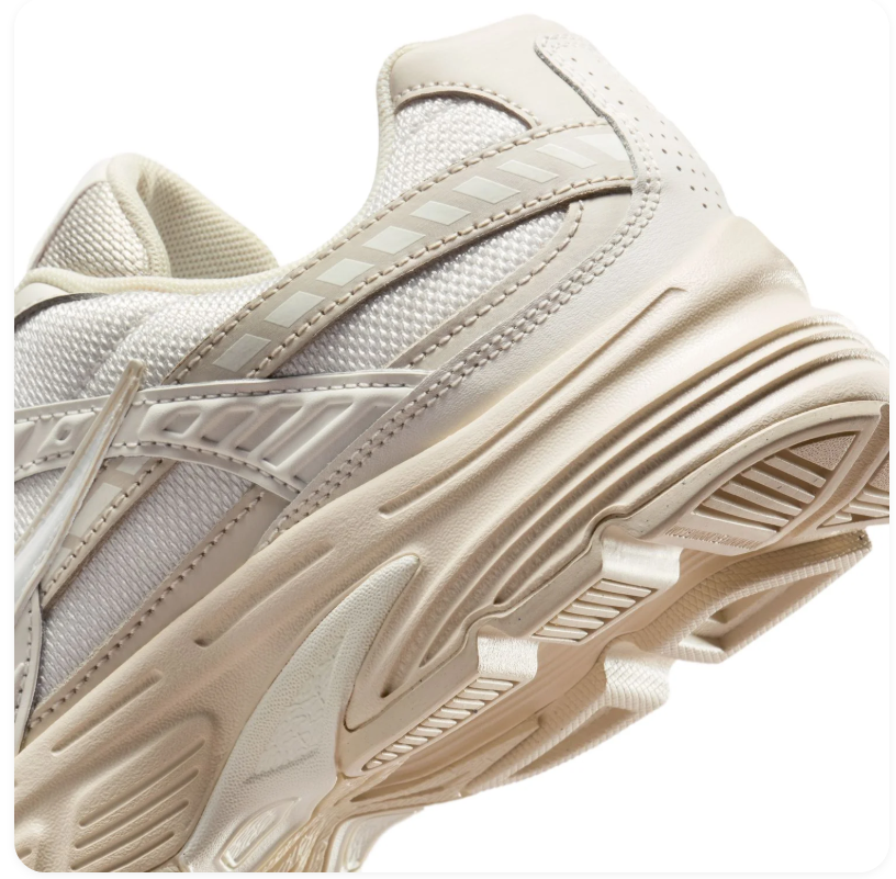 Nike Cream and Beige Mesh Sneakers with Tonal Swoosh