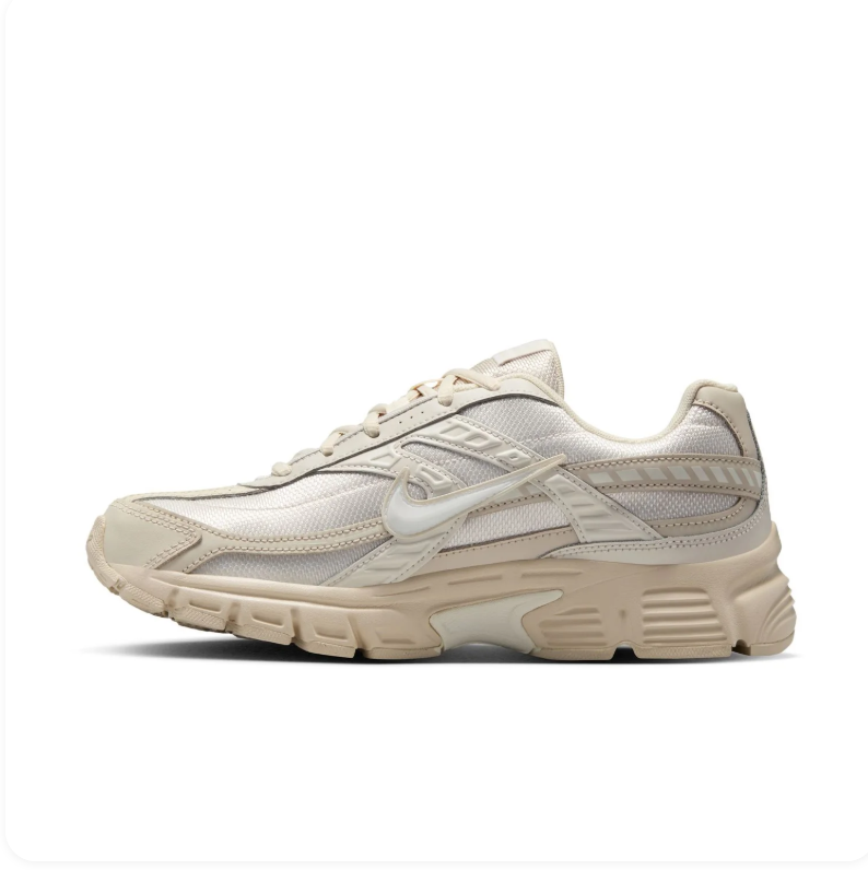 Nike Cream and Beige Mesh Sneakers with Tonal Swoosh