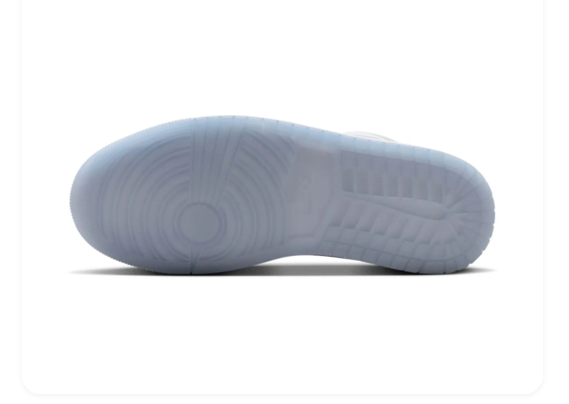 Air Jordan 1 Low Grey and White Sneakers with Translucent Outsole