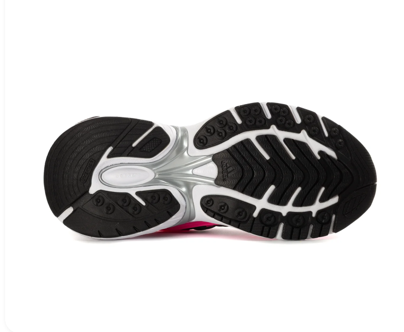Adidas Adistar White and Hot Pink Sneakers with Black Stripes