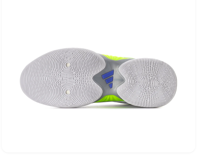 Adidas Light Grey Sneakers with Neon Lime and Purple Accents