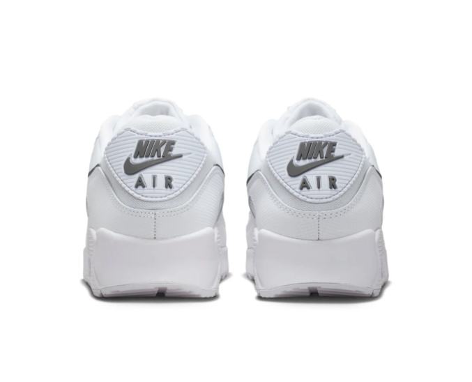 Nike Air Max 90 White Sneakers with Black Swoosh