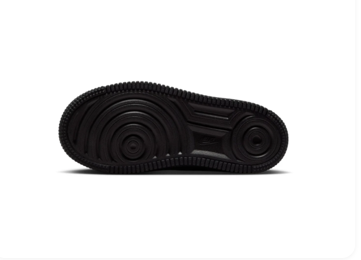 Nike Air Force 1 Black Low-Top Sneakers with Mint Green Swoosh