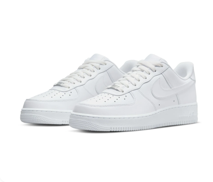 Nike Air Force 1 All-White Low-Top Sneakers