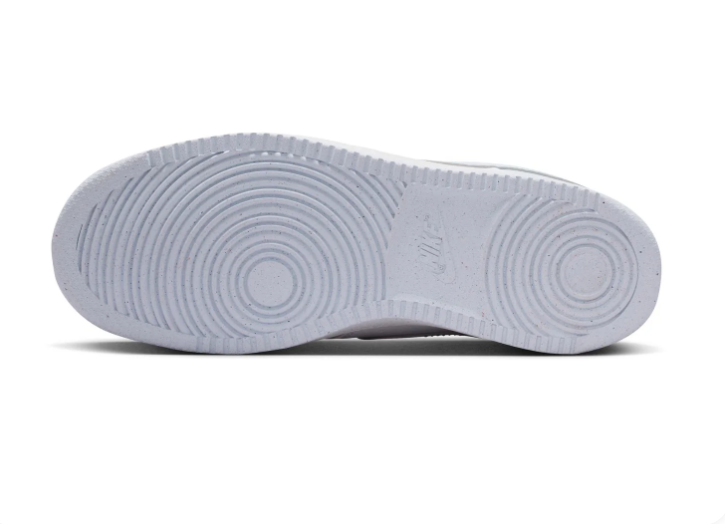 Nike White Low-Top Sneakers with Pale Blue Swoosh