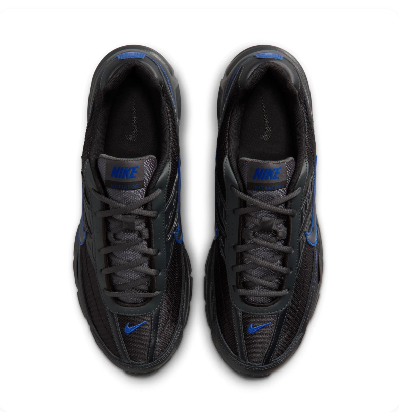 Nike Initiator Black Sneakers with Royal Blue Accents