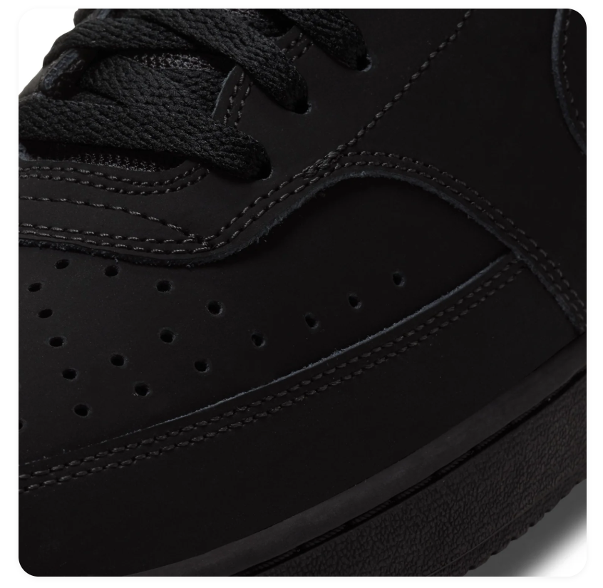 Nike All-Black High-Top Sneakers with Tonal Swoosh