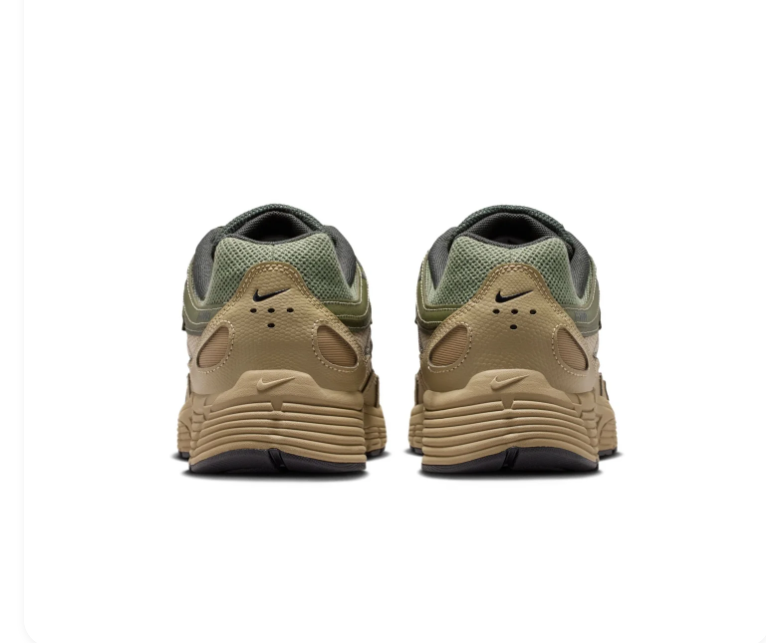 Nike Olive and Khaki Sneakers with Black Swoosh