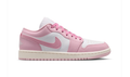 Air Jordan 1 Low Pink and White Sneakers