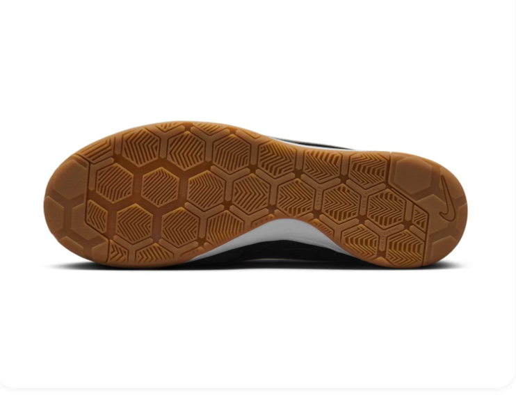 Nike Black Low-Top Sneakers with White Swoosh and Gum Outsole